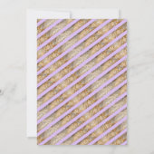 卒業ディナーキャップパープル卒業 招待状 (裏面)