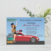 卒業トランクパーティーブルネット大学遠くに行 招待状 (スタンド正面)