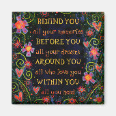 卒業トレンディーが感動的必要 マグネット (正面)