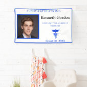 卒業ドクターカドゥセウスパープルNYU大学 横断幕 (インサイチュ)