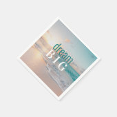 卒業ドリームビッグビーチ感動的写真 スタンダードカクテルナプキン (角)