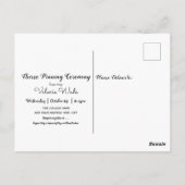 卒業ナースピン留め式ピンクハート ポストカード (裏面)