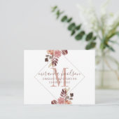 卒業ナースモノグラムフローラ発表Pos 案内ポストカード (スタンド正面)