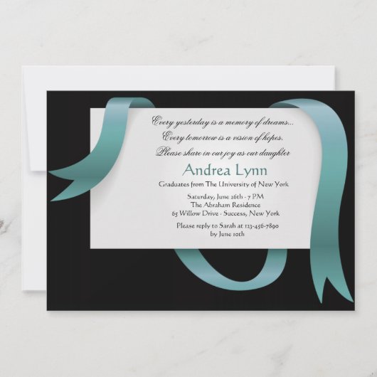 卒業ニュース招待状 招待状 (正面)