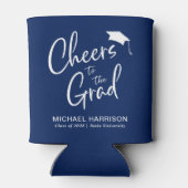 卒業ネイビーブルーの応援 缶クーラー (裏面)