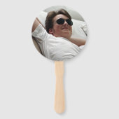 卒業ネイビーブルーシルバーフォトおめでとう ハンドファン (裏面)