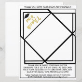 卒業ノートカード封筒紙 (正面/裏面)