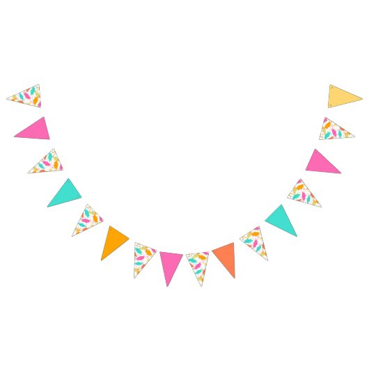 卒業ハットトス（トロピカル） バンティングフラッグ (全)