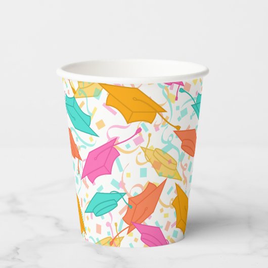 卒業ハットトス（トロピカル） 紙コップ (正面)