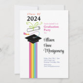 卒業ハットパーティの招待状 招待状 (正面)