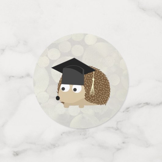 卒業ハリネズミ コンフェッティ (スモール正面)