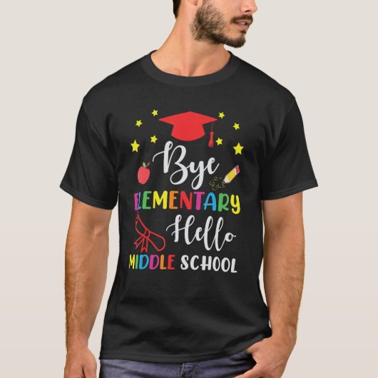 卒業バイエレメンタリーハロー中学校 Tシャツ (正面)