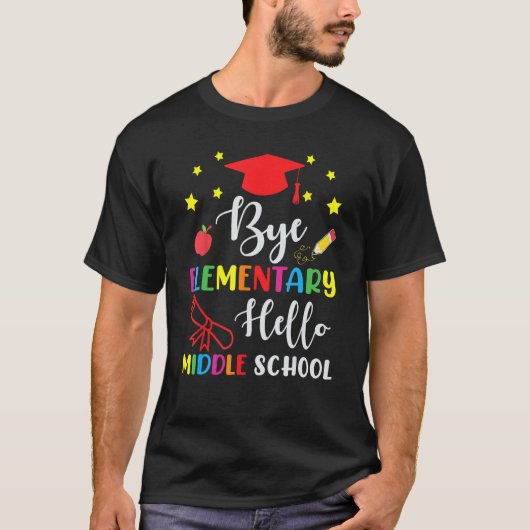 卒業バイエレメンタリーハロー中学校 Tシャツ (正面)