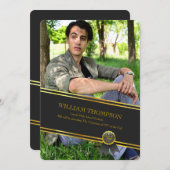 卒業バナー写真のお知らせ 案内状 (正面/裏面)