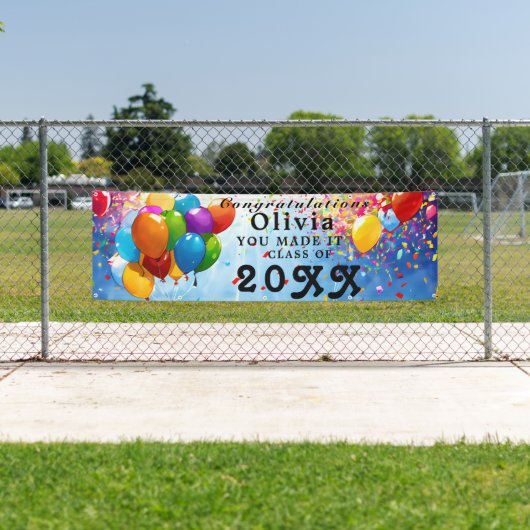 卒業バナー、カスタムおめでとう卒業 横断幕 (インサイチュ)