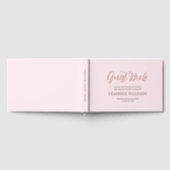 卒業バラゴールドフォイルピンク ゲストブック (全面)