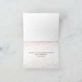 卒業バラ金ゴールドグリッターサンキューカード サンキューカード (内部)