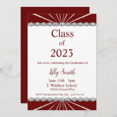 卒業バーストマルーン招待状2023 招待状 (正面/裏面)