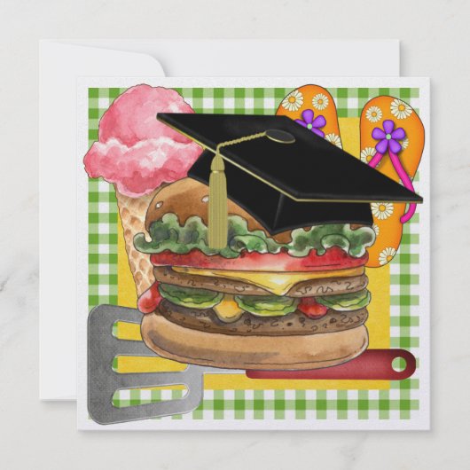 卒業バーベキュー!SRF 招待状 (正面)