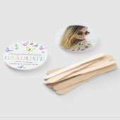 卒業パステルレインボーバタフライフォト ハンドファン (組立なし)