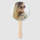 卒業パステルレインボーバタフライフォト ハンドファン (裏面)