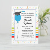 卒業パリー招待状幼稚園卒業 招待状 (スタンド正面)