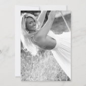 卒業パリ・エッフェル塔・ヴィンテージ・フラワー・ピンク 招待状 (裏面)