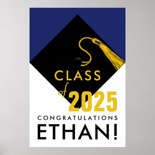 卒業パーソナライズされたおめでとう ポスター (正面)