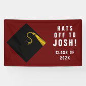 卒業パーソナライズされたおめでとう 横断幕 (横)