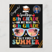 卒業パーソナライズされたおもしろい4級から12級 案内ポストカード (正面)