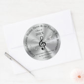 卒業パーソナライズされたのステッカー ラウンドシール (封筒)