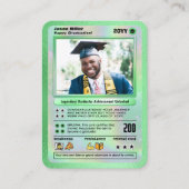 卒業パーソナライズされたカード大学院トレーディングカード コーリングカード (正面)