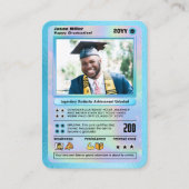 卒業パーソナライズされたカード大学院トレーディングカード コーリングカード (正面)