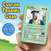 卒業パーソナライズされたカード大学院トレーディングカード コーリングカード