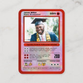 卒業パーソナライズされたカード大学院トレーディングカード コーリングカード (正面)