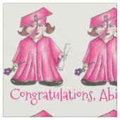 卒業パーソナライズされたキャップ ファブリック (クローズアップ)