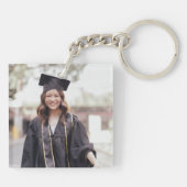 卒業パーソナライズされたキーチェーン – 名前をカスタムする&C キーホルダー (裏面)