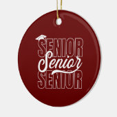 卒業パーソナライズされたギフトオーナメント セラミックオーナメント (左)