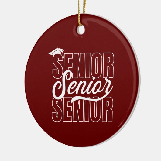 卒業パーソナライズされたギフトオーナメント セラミックオーナメント (左)