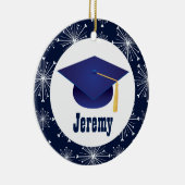 卒業パーソナライズされたギフトオーナメント セラミックオーナメント (右)