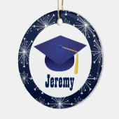 卒業パーソナライズされたギフトオーナメント セラミックオーナメント (左)