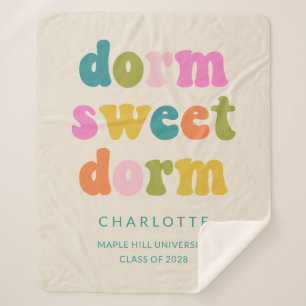 卒業パーソナライズされたギフトカラフルドーム引用文 シェルパブランケット