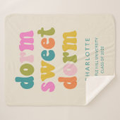 卒業パーソナライズされたギフトカラフルドーム引用文 シェルパブランケット (正面(横))