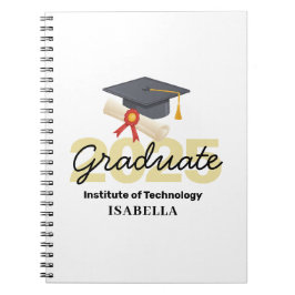 卒業パーソナライズされたギフト – 2025年クラス ノートブック