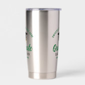 卒業パーソナライズされたグリーン2025年卒業 保温保冷タンブラー (左面)