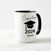 卒業パーソナライズされたコーヒーMAG マグカップ (正面右)