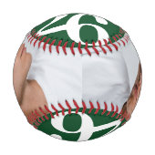 卒業パーソナライズされたシニア2025写真 野球ボール (正面)