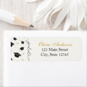 卒業パーソナライズされたパーティー差出人住所 ラベル (インサイチュ)