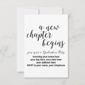 卒業パーソナライズされたパーティー招待状 サンキューカード (正面)