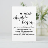 卒業パーソナライズされたパーティー招待状 サンキューカード (スタンド正面)